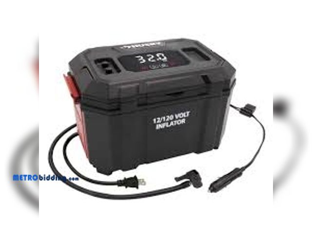 Lot 88-480040 - Husky 12-Volt/120-Volt Home &amp; Auto Tire Inflator H12120N