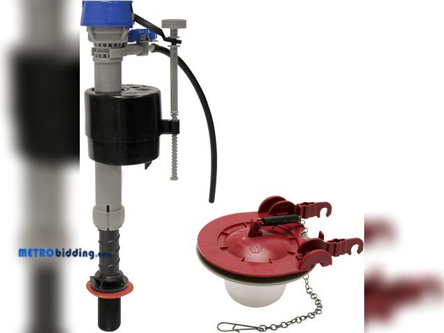 Lot 88-482575 - Fluidmaster PerforMAX Fill Valve &amp; 3-Inch Flapper Repair Kit | High-performance fill valve and a...