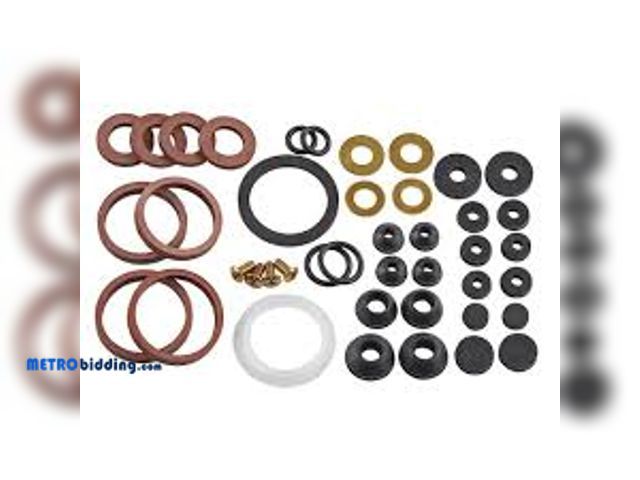 Lot 88-495812 - Everbilt Home Rubber Washer Assortment Kit (42-Pieces)