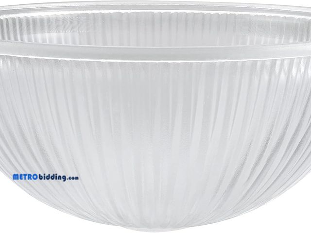 Lot 88-497883 - Aspen Creative 25307-60-1, Clear Glass Shade for Medium Base Socket Torchiere Lamp, Swag Lamp, Penda...