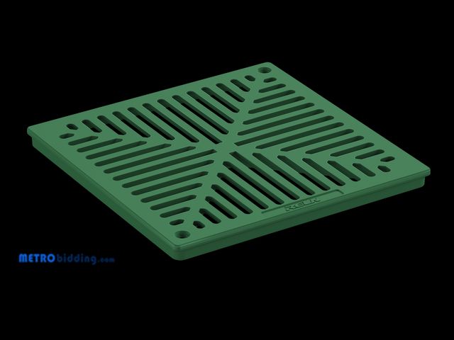 Lot 88-496205 - RELN 9 in. x 9 in. Green Grate