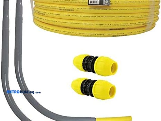 Lot 88-498816 - Polyethylene Gas Pipe Kit 3/4 in. x 100 ft. IPS 2 Couplers 2 Risers