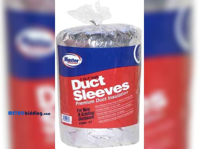 Lot 88-495621 - Master Flow Duct Sleeves Premium Duct Insulation. 6" diameter