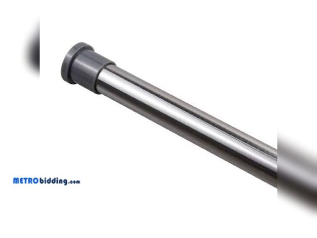 Lot 88-482559 - Style Selections 42-in to 72-in Brushed Nickel Tension Single Straight Adjustable Shower Curtain Rod
