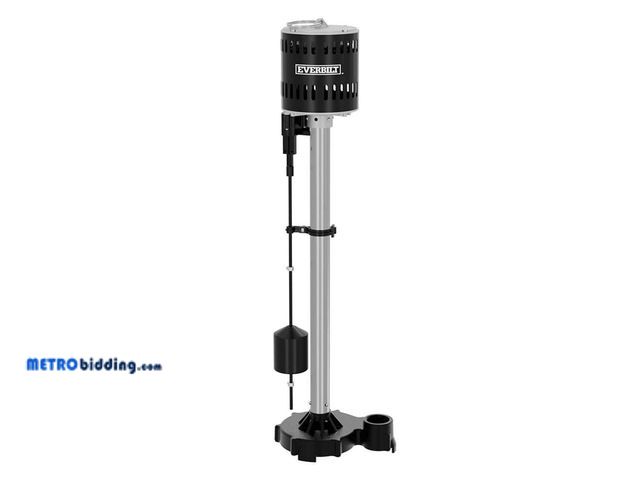 Lot 88-499576 - Everbilt 1/2 HP Stainless Steel and Cast Iron Pedestal Sump Pump SPL05003-LQ  MSRP: $239.00