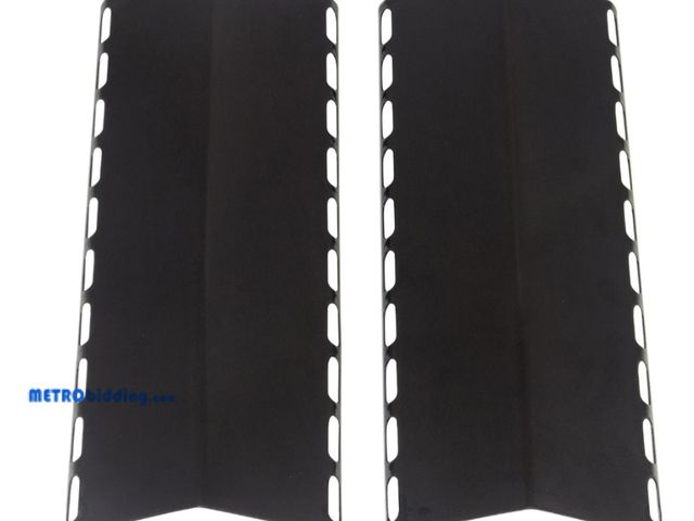 Lot 88-503455 - Lot of two, Porcelain Heat Tent Black, 10 1/4" L x 4 1/4" W