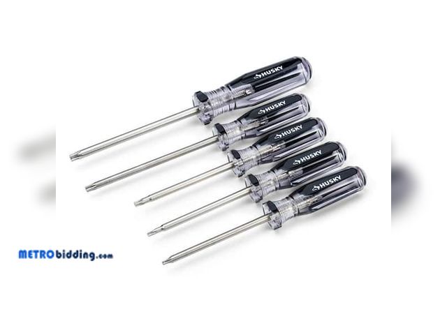 Lot 88-491741 - Husky Torx Screwdriver Set (5-Piece) H5PCTORXSDS