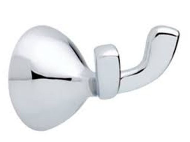 Lot 88-495734 - Liberty Zinc Die Cast Chrome Robe Hook, Modern Style, Wall Mount, 1 Hook, 33 lbs Capacity, Drywall, ...