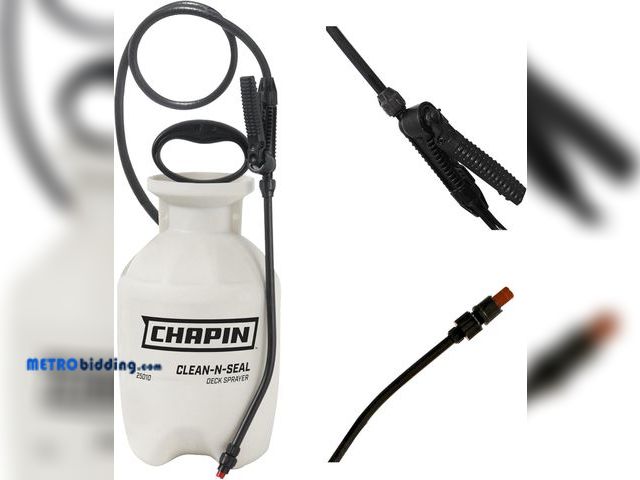 Lot 88-498607 - Chapin International 25010 1-Gallon Clean 'N Seal Poly Deck Sprayer for Deck Cleaners and Transparen...