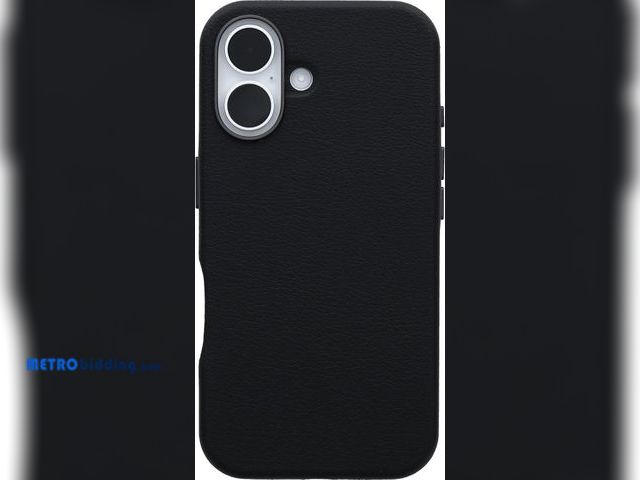 Lot 88-480499 - OtterBox iPhone 16 Symmetry Series Cactus Leather for MagSafe - Noir Ash Black, lot of 5