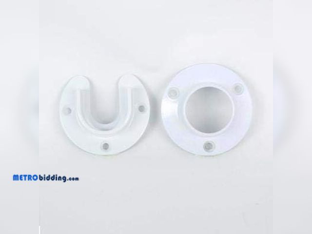 Lot 88-482491 - Everbilt 1-5/16 in. Heavy-Duty White Closet Pole Sockets