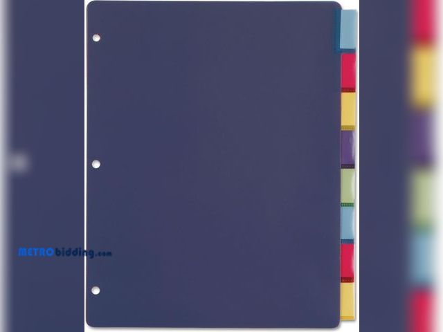 Lot 88-499801 - Mixed Lot of Hanging File Folders (10 total) and Dividers with Tabs (18 total), see pictures