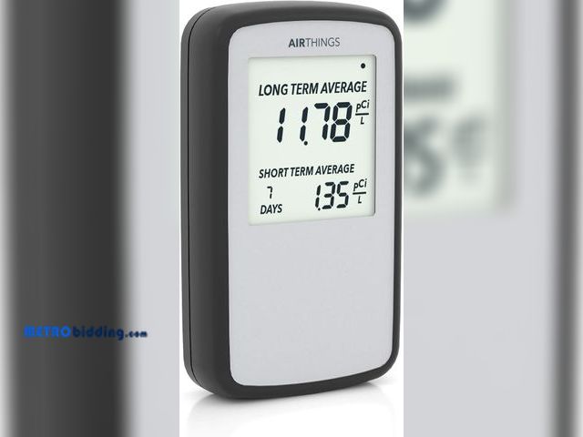 Lot 88-494265 - Airthings Corentium Home Radon Detector 223 Portable, Lightweight, Easy-to-Use, (3) AAA Battery Oper...