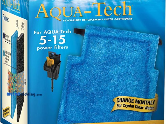Lot 88-497586 - Aqua-Tech EZ-Change Replacement Filter Cartridges for Clear Aquarium Water, 5-15 Power Filters, Blue...