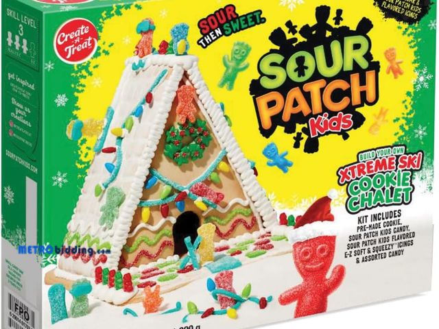 Lot 88-494297 - Create-A-Treat Sour Patch Kids Build Your Own Holiday Cookie Camper Kit