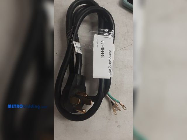 Lot 88-484446 - 6-ft 30 -Amp 4 -Prong Black Dryer Appliance Power Cord