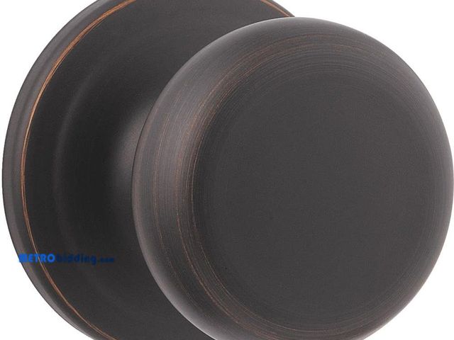 Lot 88-491630 - Kwikset Signature Series 97200-790 Venetian Bronze Juno Passage Knob