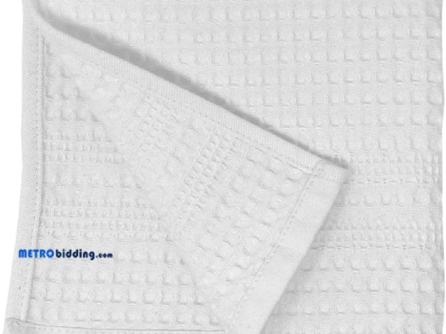 Lot 88-494973 - Classic Waffle Weave Wash Cloth (White), Lot of Two wash cloths