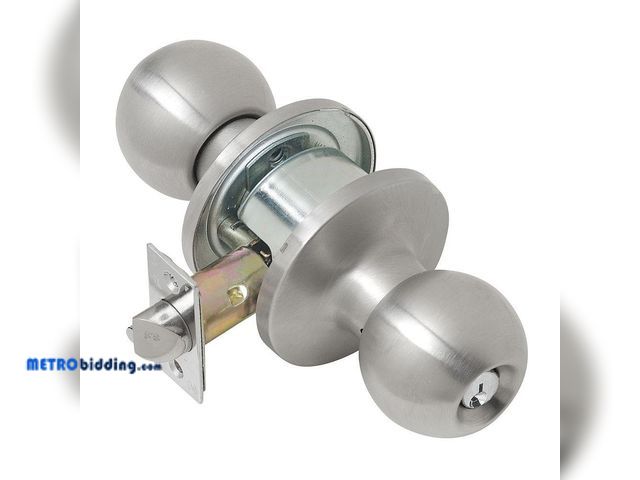 Lot 88-494247 - Tell Manufacturing Light Duty Commercial Storeroom Knob with a Tubular Latch, C Keyway, Tested ANSI ...