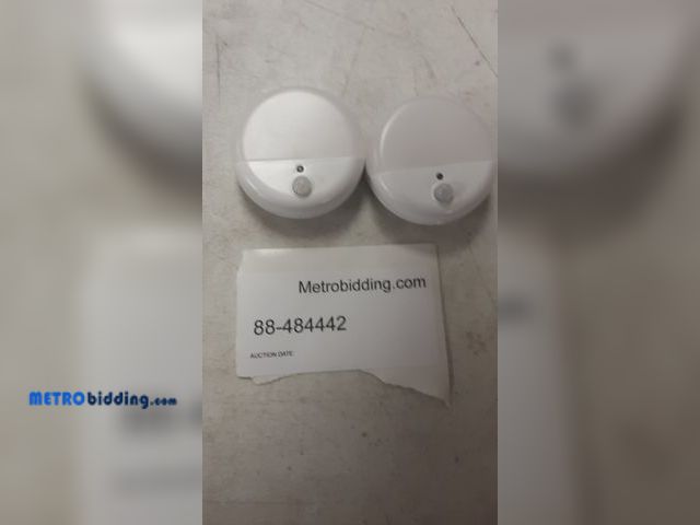 Lot 88-484442 - 2 -Pack White LED Motion Sensor Auto On/Off Night Light