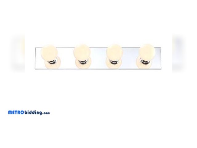Lot 88-482521 - Project Source Gary 24-in 4-Light Polished Chrome Led, Traditional Vanity Light Bar