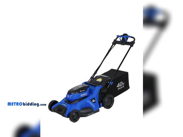 Lot 88-484695 - 40-Volt 21-in Brushless Battery Push Lawn Mower 6 Ah (Bag, Battery and Charger Included), appears ne...