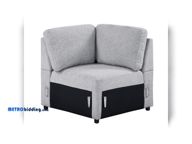 Lot 88-496314 - Homelegance Pompano Collection Corner Seat (9630GY-CR)
