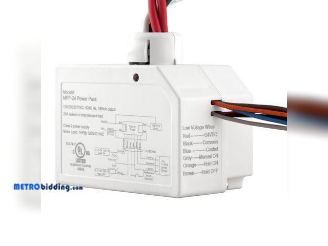 Lot 88-497322 - ENERLITES MPP-24 Ceiling Sensor Low Voltage Power Pack for Low Voltage Sensor and Package, Self Cont...