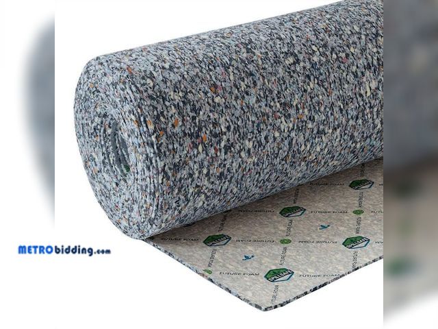Lot 88-483556 - 6' x 45'- 270 sq. ft.  7/16 in. Thick 6 lb. Density Rebond Carpet Pad with Moisture Barrier