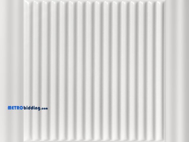 Lot 88-497520 - A La Maison Ceilings R133 Corrugated Pre-Painted Foam Glue-up Ceiling Tile (259.2 sq. ft./Case), Pac...