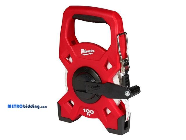 Lot 88-491787 - Milwaukee Open Reel 100 ft. SAE Tape Measure 48-22-5201