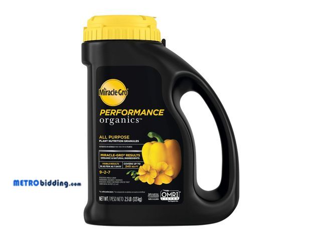 Lot 88-492740 - Miracle-Gro Performance Organics All Purpose Plant Nutrition Granules - 2.5 lb. | Organic, All-Purpo...
