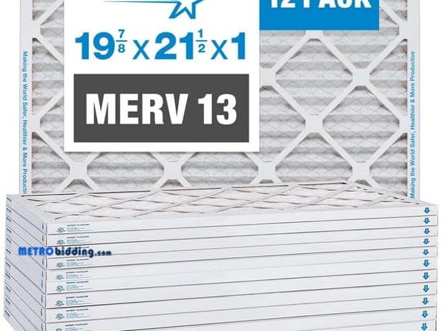 Lot 88-490981 - Aerostar 19 7/8x21 1/2x1 MERV 13 Pleated Air Filter, AC Furnace Air Filter, lot of 4