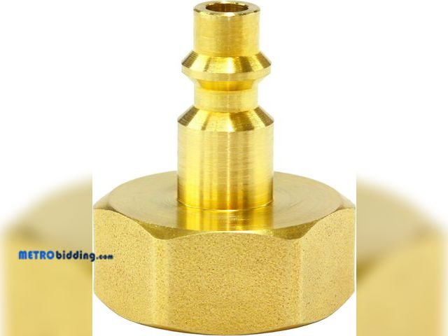 Lot 88-482509 - Winterize Sprinkler Systems And Outdoor Faucets: Air Compressor Quick-Connect Plug To Garden Hose Bl...