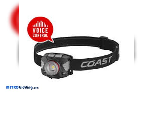 Lot 88-493669 - Coast FLX65R 700 Lumen Bilingual Voice Control Rechargeable LED Headlamp 31323