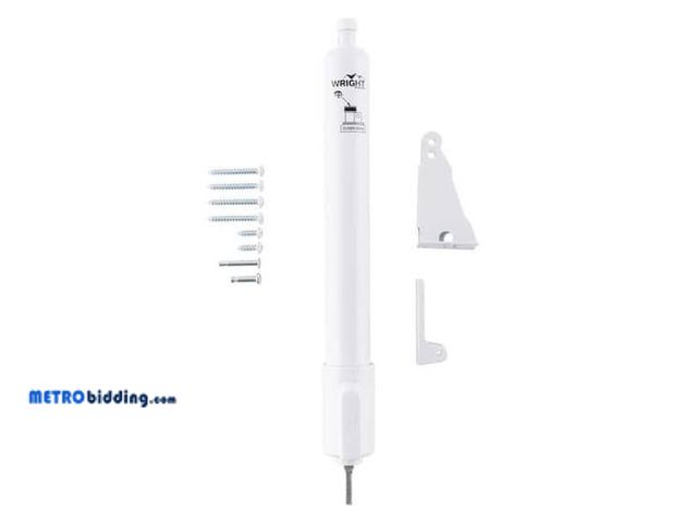 Lot 88-482594 - Wright Products Standard Duty Pneumatic Screen and Storm Door Closer with EZ -HOLD, White
