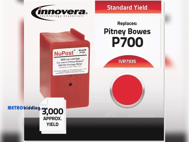 Lot 88-509573 - Innovera IVR7935 Compatible 793-5 Postage Meter Ink, Red