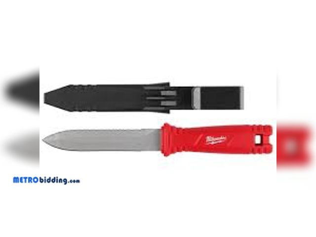 Lot 88-480062 - Milwaukee Duct Knife with 5.5 in. Blade and Sheath 48-22-1927