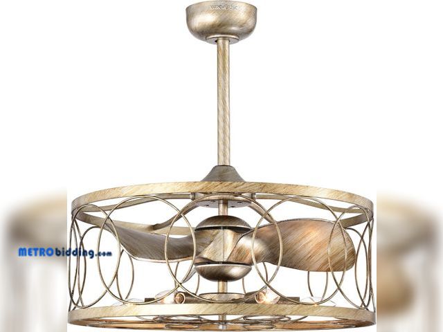 Lot 88-498198 - Warehouse of Tiffany Aglae 25 Inch Antique Silver Finish Modern-Contemporary Style Fandelier with Re...