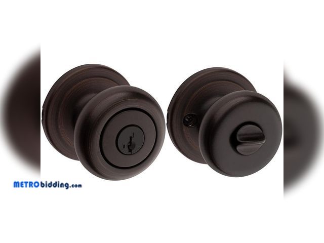 Lot 88-491810 - Kwikset Juno Venetian Bronze Entry Door Knob Featuring SmartKey Security 740J 11P SMT CP K4