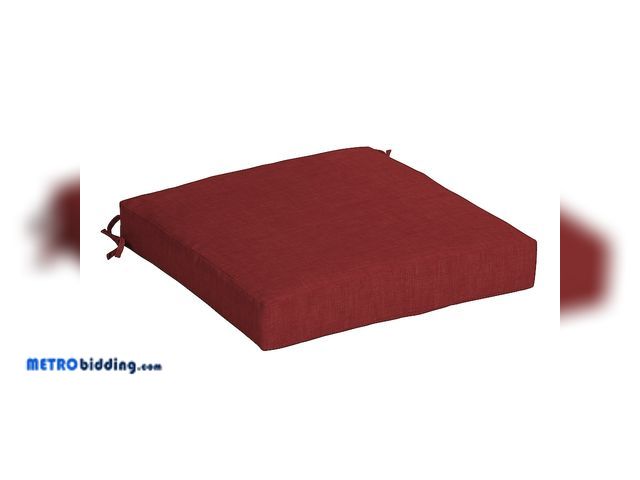 Lot 88-498408 - ARDEN 21-in x 21-in Ruby Red Leala Patio chair cushion