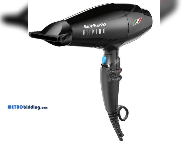 Lot 88-492616 - BaBylissPRO Nano Titanium Italian Rapido Hair Dryer - Professional, Lightweight 2000 Watt Blow Dryer
