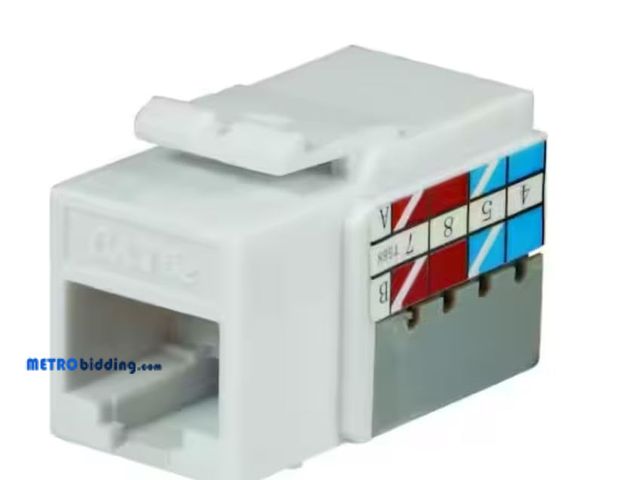 Lot 88-504965 - Commercial Electric Category 5e Jack - White (25-Pack)