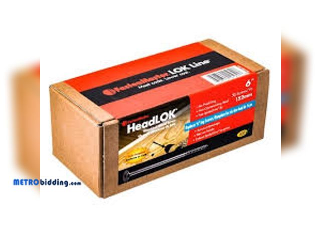 Lot 88-501678 - FastenMaster HeadLok No. 6 x 6 in. L Flat Head Galvanized Steel Deck Screws 50 per box
