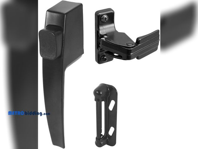 Lot 88-498039 - Prime-Line K 5007 Screen and Storm Door Push Button Latch Set With Night Lock, Fits Doors 5/8 – 1-1/...