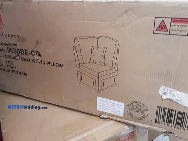Lot 88-496331 - Homelegance Pompano Collection Corner Seat (9630BE-CR)