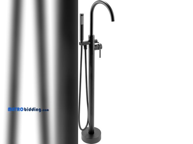 Lot 88-508500 - AKDY 46" Freestanding Floor Mounted Bath Tub Filler Faucet w/Wand in Matte