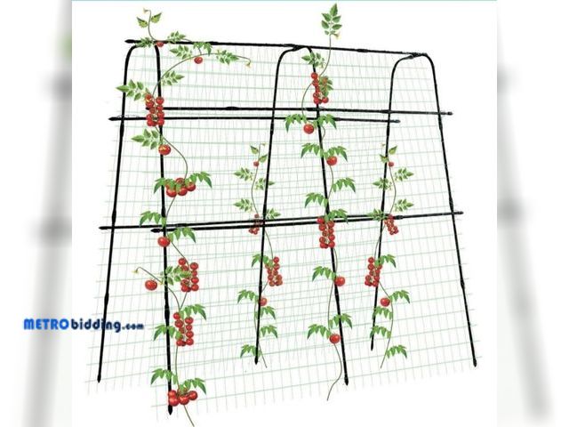Lot 88-483172 - Tall Garden Arch Trellis for Climbing Plants Outdoor, Polyethylene-Coated Stainless Steel Garden Arc...