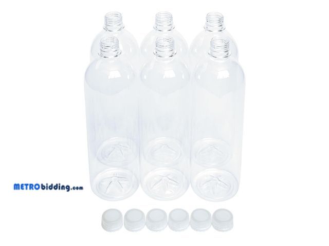 Lot 88-493617 - New Clear Soda Bottles (6 1 Liter Bottles)