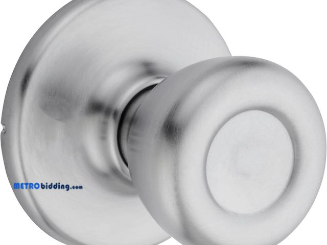 Lot 88-480302 - Kwikset Tylo Interior Passage Door Knob, Handle For Closet and Hallway Doors, Non-Locking Doorknob, ...